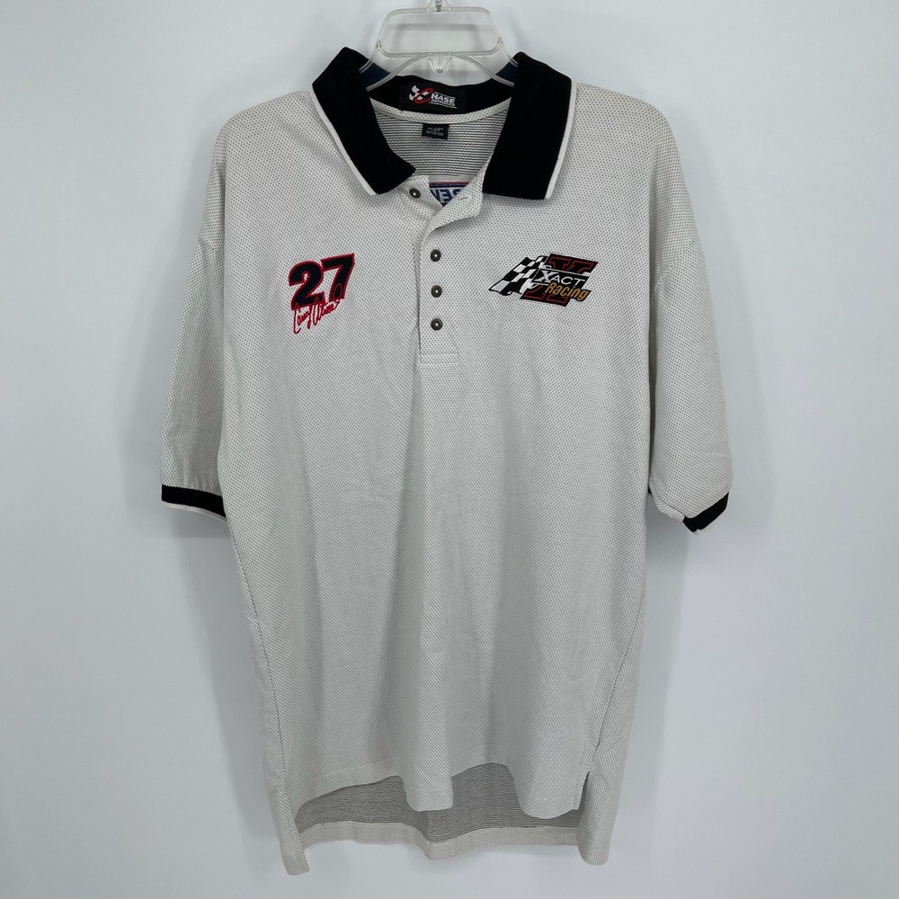Vintage Chase Authentics Men's Casey Atwood #27 NASCAR Polo Shirt Size L